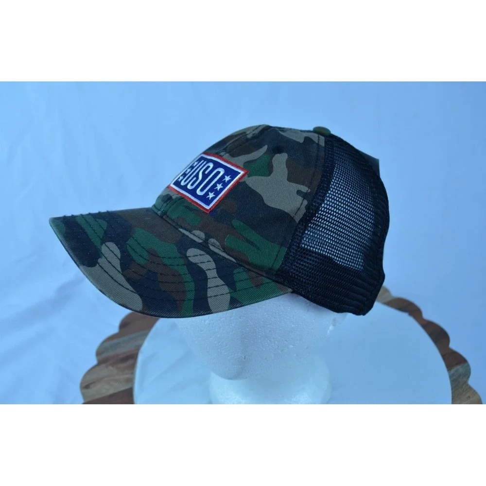 USO - Camo Trucker Hat Snapback Mesh Back Cap
